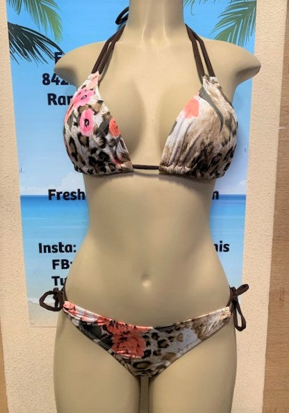 SALE Cabo Tie Side Bottoms Romantic Leopard
