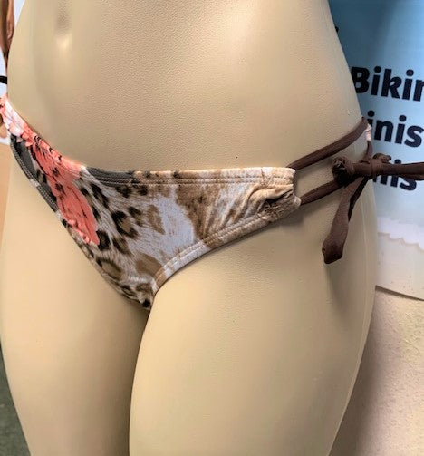 SALE Cabo Tie Side Bottoms Romantic Leopard