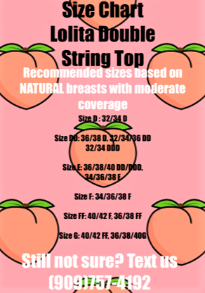 Lolita Double String Top Cherry Blossom Pink Ribbed