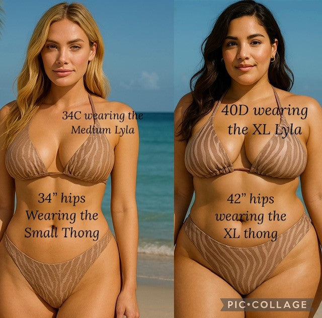 Lyla Triangle Top Black Ribbed