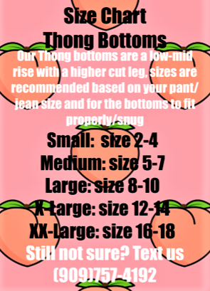 SALE Thong Bottoms Coral Pink