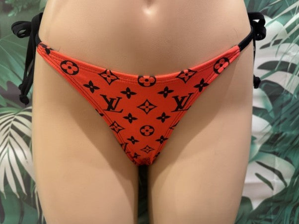 Tulum Thong Bottoms LV Bright Red Black