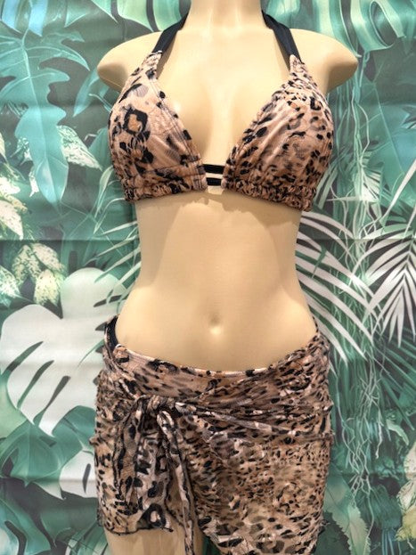 Paradise High Bikini Bottoms Nakey Leopard
