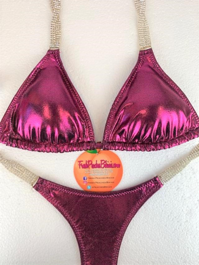 Competition Bikini SET Pro Top and Fever Pro Bottoms Magenta