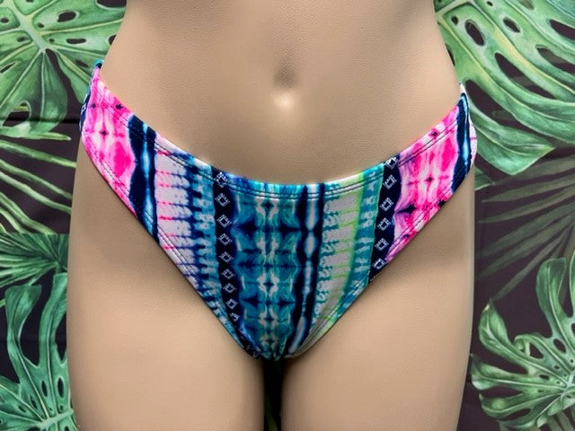 Cali Bottoms Turquoise Pink Tie Dye