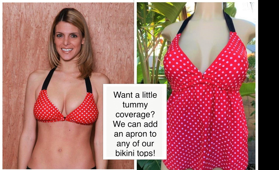 Alteration: Add Apron To Bikini Top
