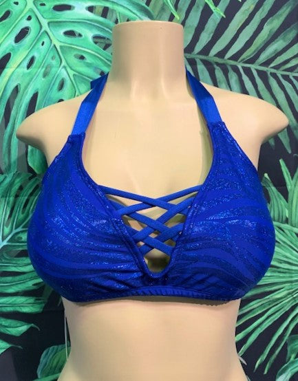 Britney Halter Sapphire Zebra