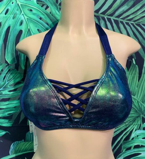 Britney Halter Mermaid Waters Navy
