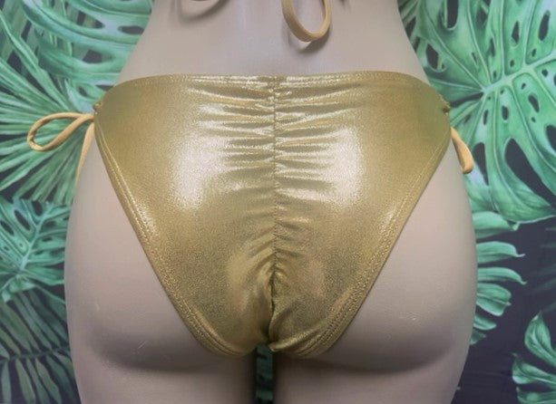 Cabo Tie Side Bottoms Gold