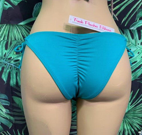 Cabo Tie Side Bottoms Cozumel Teal