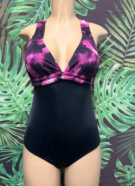 Laguna One Piece On Lily Top Plum Floral
