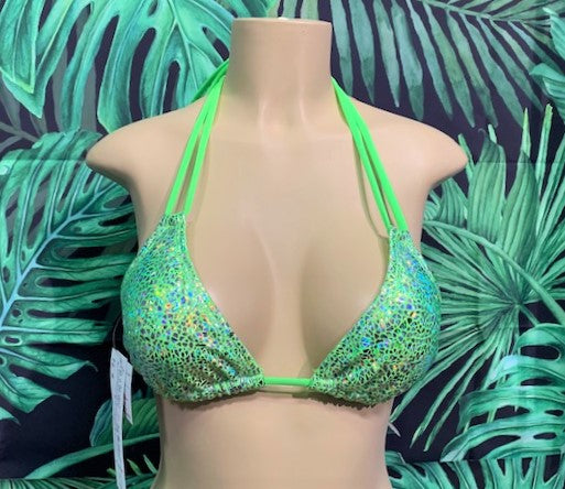 Layla Triangle Top Rave Green Glass