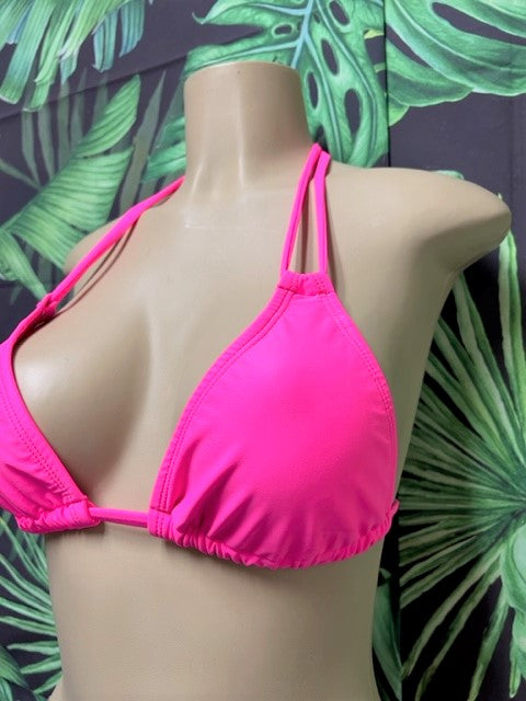 Layla Triangle Top Neon Pink