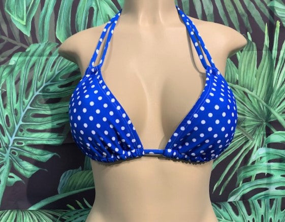 Layla Triangle Top Royal Dots