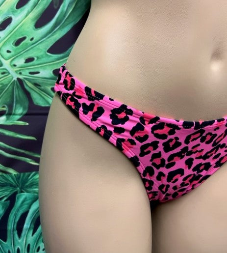 Cali Bottoms Hot Pink Safari Leopard