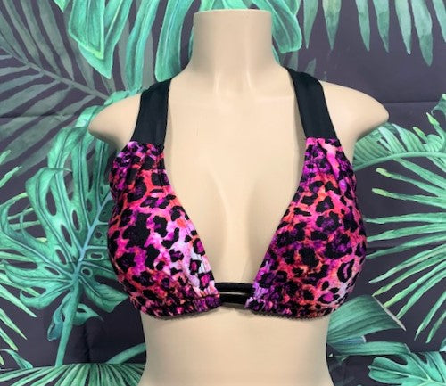 Lily Double String Top Purple Pink Cheetah