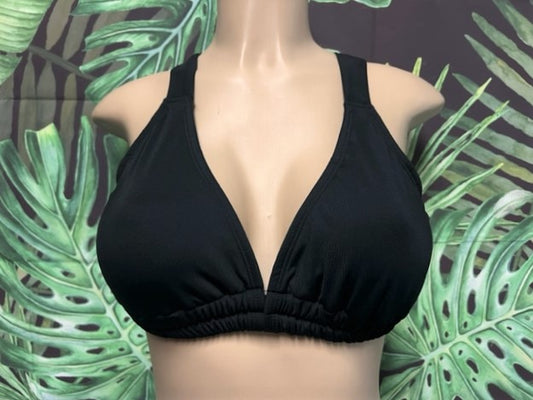 Lily Double String Top Solid Black