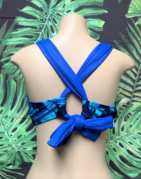Lily Double String Top Blue Hawaii