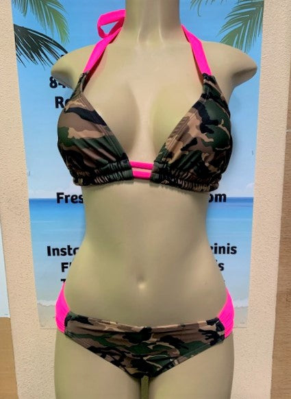 Paradise Bikini Bottoms Army Camouflage