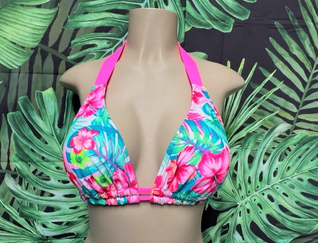 Lola Double String Neon Pink Tropical