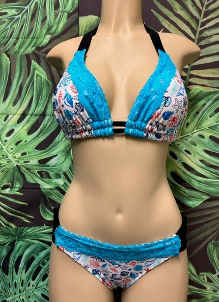 SALE Lola Double String Bikini Top Seashells