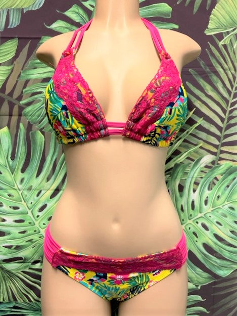 Lolita Double String Top Yellow Tropical