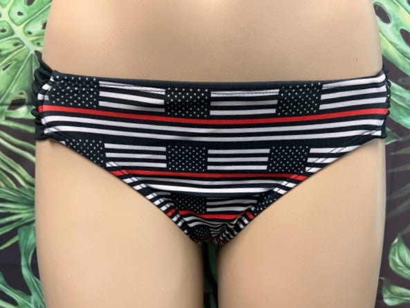 Paradise Bikini Bottoms Red Line Flag