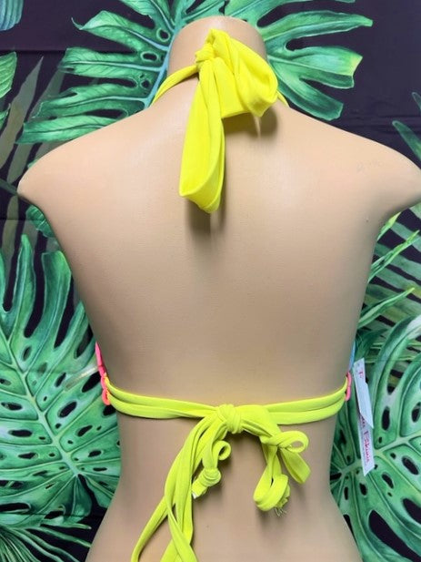 SALE Lola Double String Bikini Top Rave Tie Dye
