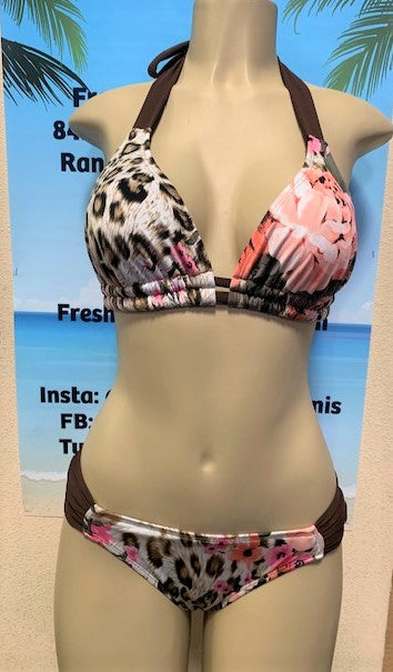 Paradise Bikini Bottoms Romantic Leopard