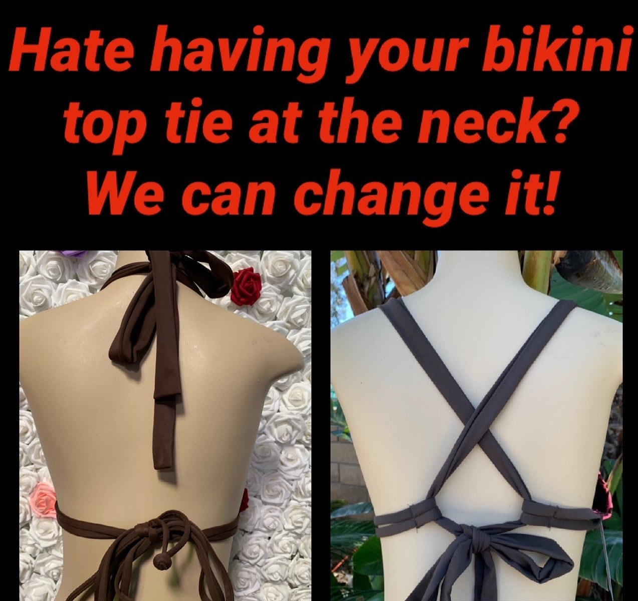 ALTERATION Change to Neck Ties To Criss Cross Back